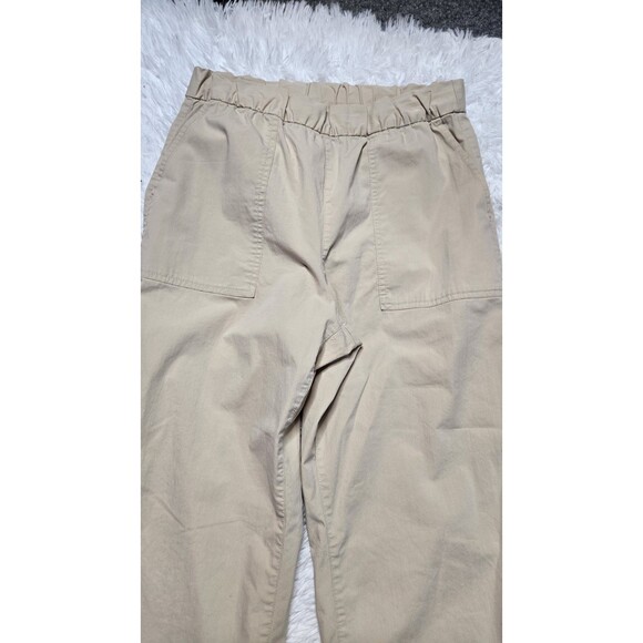 GAP Khaki Pull On Casual Cuff Ankle Jogger Pants Size Medium 30x26 - Picture 3 of 11
